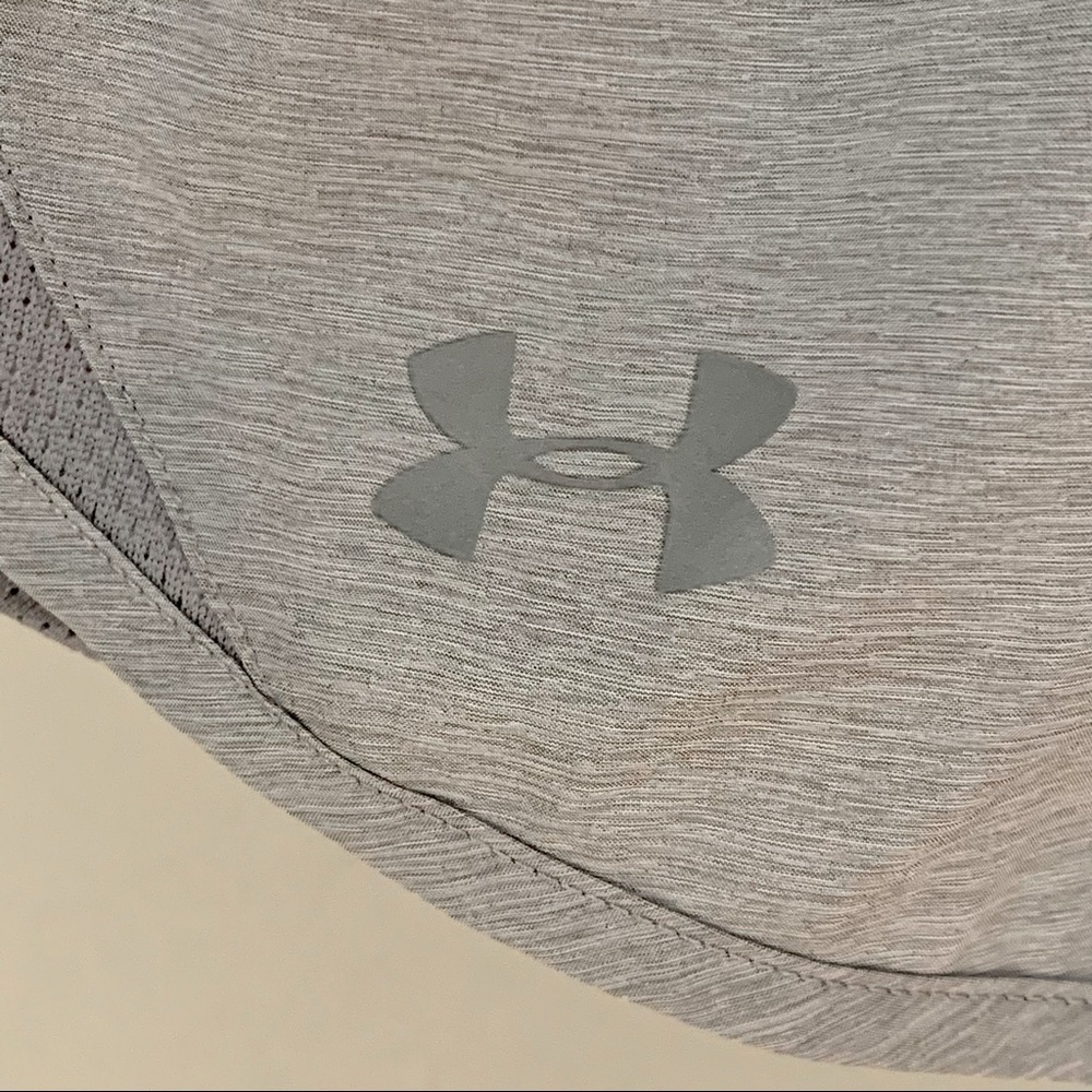 UNDER ARMOUR Fly-By 2.0 3.5” Shorts Gray Wolf Full Heather Size Small - Picture 6 of 14